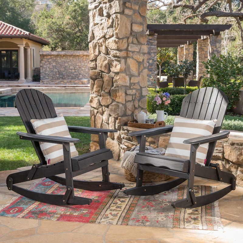 Malibu Outdoor Rocking Chairs (Set of 2) by Christopher Knight Home