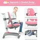 preview thumbnail 3 of 28, Gymax Kids Desk Study Chair Adjustable Height Depth w/ Sit-Brake - See Details