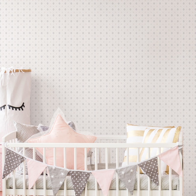 Galerie Wallcoverings Just 4 Kids 2 Geometric Diamond Motif Non-woven Matte Wallpaper Roll
