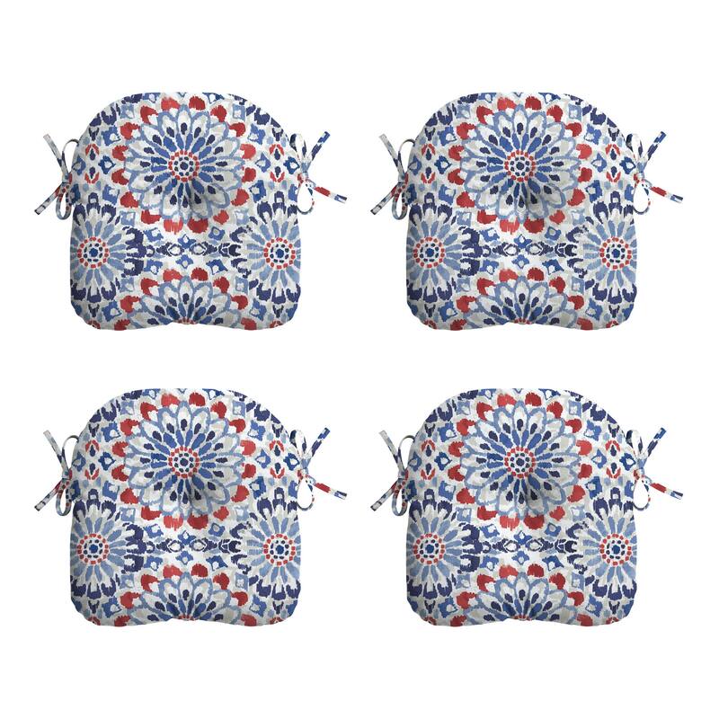 ARDEN Outdoor Seat Cushion (4 Pack) - 15"L x 14.5"W - 15"L x 14.5"W - Clark Blue