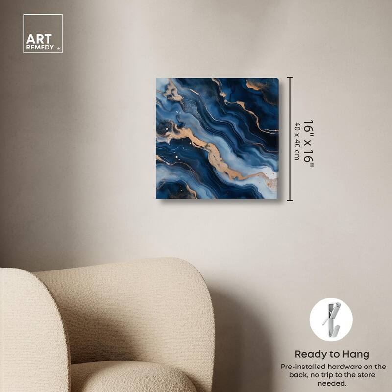 Deep Sea Geode II Canvas by Art Remedy, Gallery Wrapped