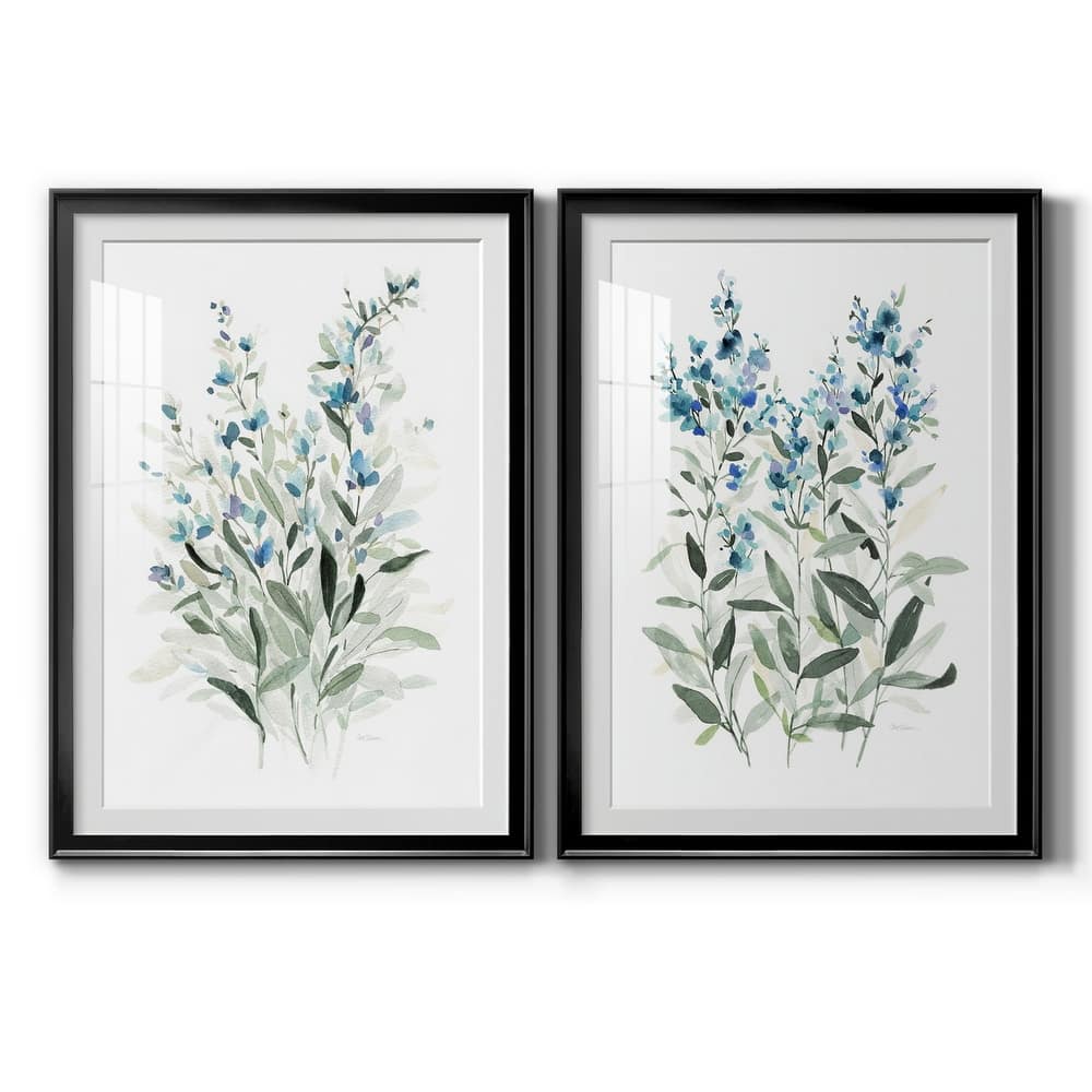 Delicate Blue Botanical I Premium Framed Print - Ready to Hang