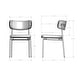 preview thumbnail 4 of 19, Amisco Yasmina Upholstered Dining Chair with Metal Leg