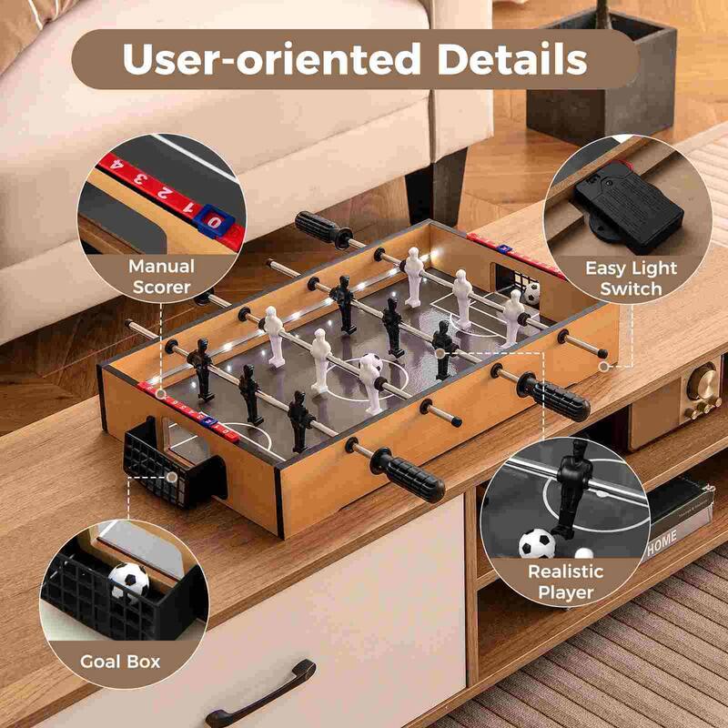 Costway Game Room Size Football Table with Non-slip Handle 2 Footballs - See Details