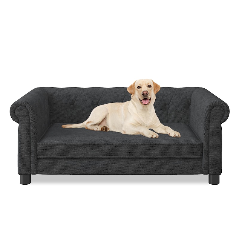 Elegant Rectangular Pet Sofa Bed Up to 100lbs