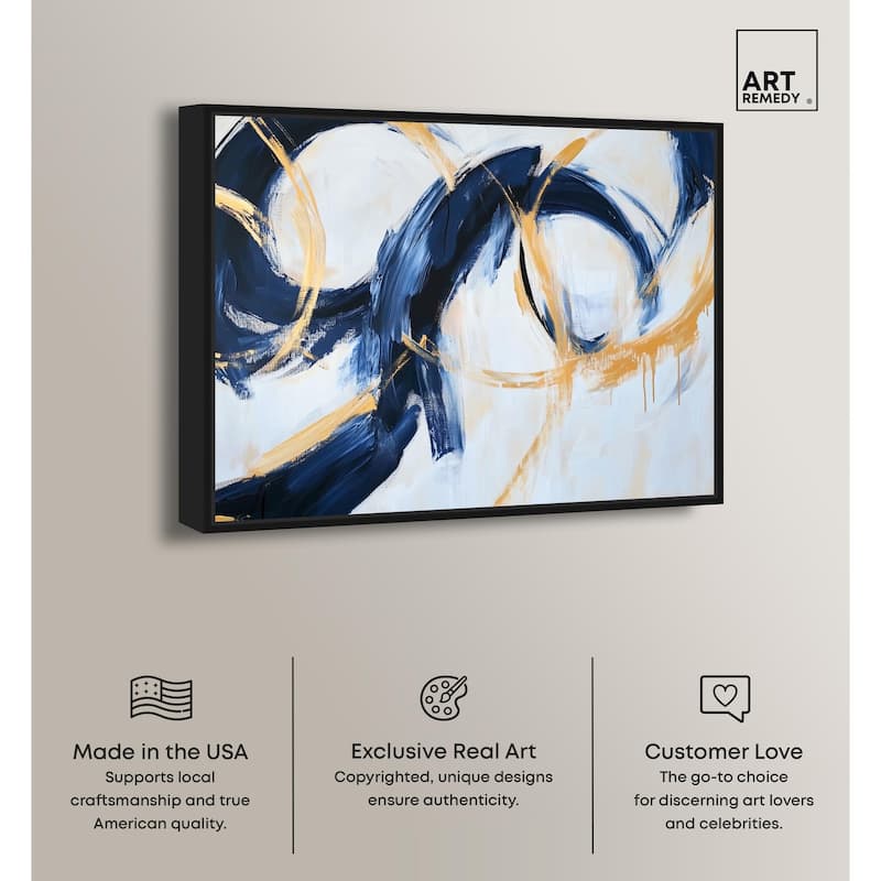 Bold Whirl II Canvas by Art Remedy