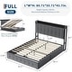 preview thumbnail 30 of 58, Bed Frame with Lift Up Storage, Upholstered Velvet Platform Bed with Storage Headboard