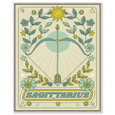 Sagittarius Stars Card Canvas by Art Remedy