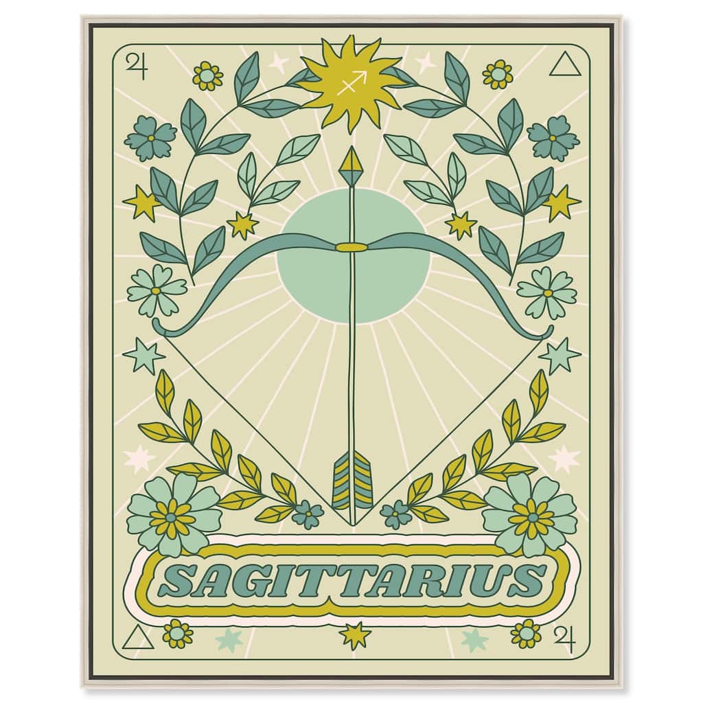 Sagittarius Stars Card Canvas by Art Remedy