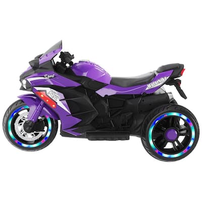 12V Electric Kids Motorcycle Ride-On with Shock Absorbers and USB MP3 Forward and Backward Drive - 41"L x 22"W x 25"H