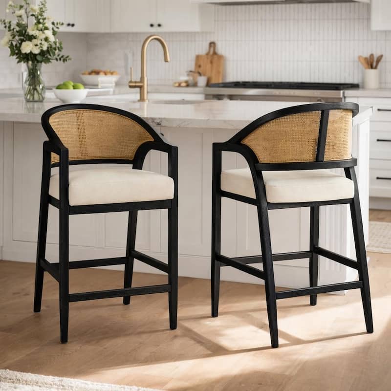 Maven Lane 27" Chloe Counter Height Kitchen Stool - Aged Black