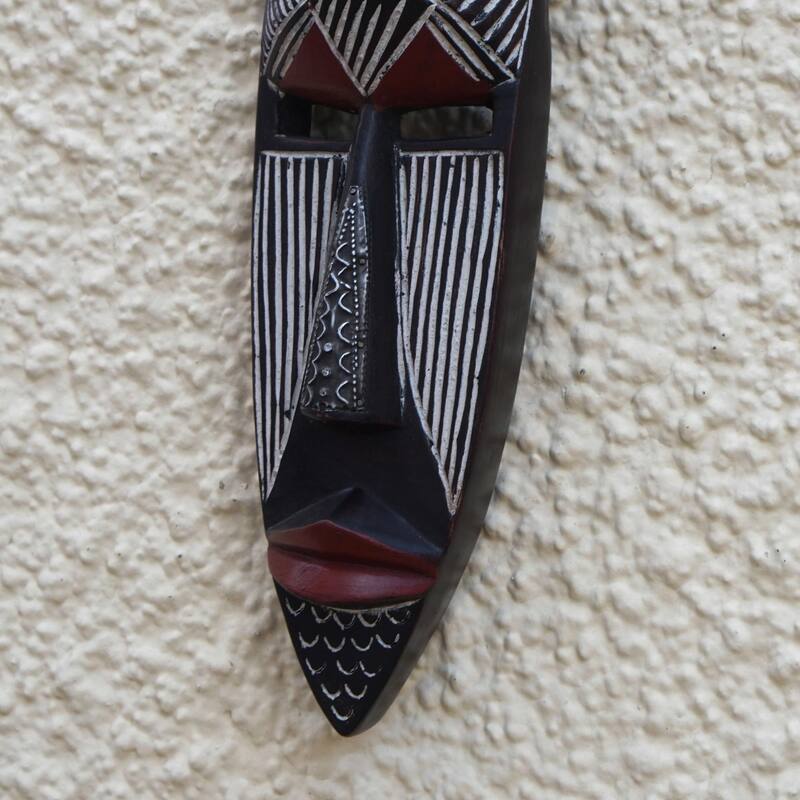 Novica Handmade Cross Head African Wood Mask