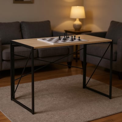 Homy Casa Modern Folding Table, Multipurpose for Board & Game Play