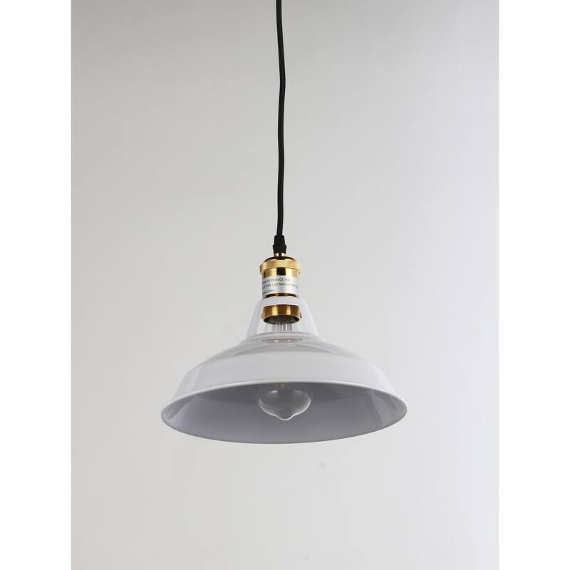 Modern Pendant Light - 1-Light Hanging Fixture - Retro Design - Adjustable Height - Kitchen Island Light - 8.5