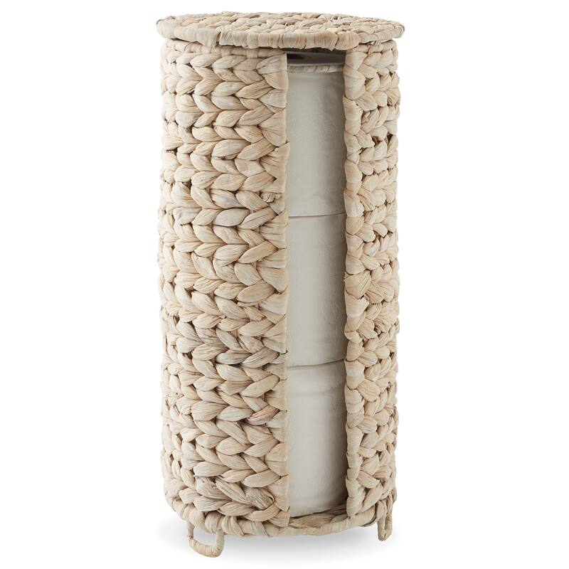 Toilet Paper Roll Holder Stand Bathroom Tissue Storage Organizer