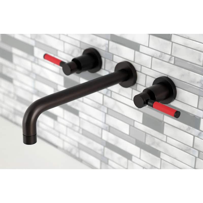 Kingston Brass Kaiser 3-Hole Wall Mount Roman Tub Faucet