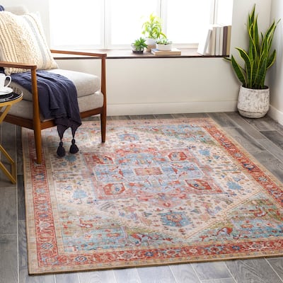 Livabliss Mitika Vintage Medallion Area Rug