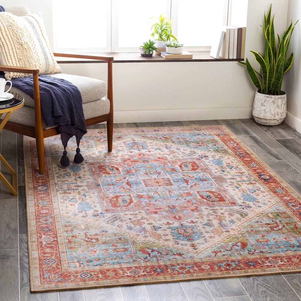 Livabliss Mitika Vintage Medallion Area Rug