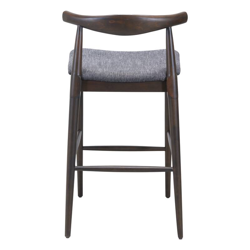 Tuzka Barstool Gray & Espresso