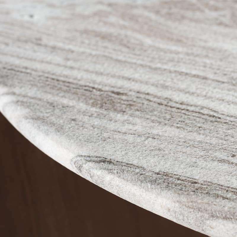 SAFAVIEH Home Graelyn Marble Top Coffee Table - 35"W x 35"D x 15"H