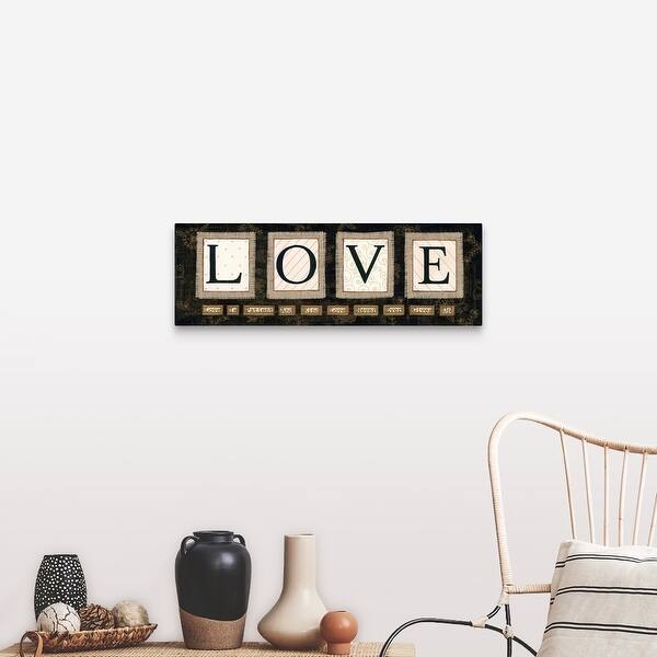 Shop Love Canvas Wall Art Overstock 25523431