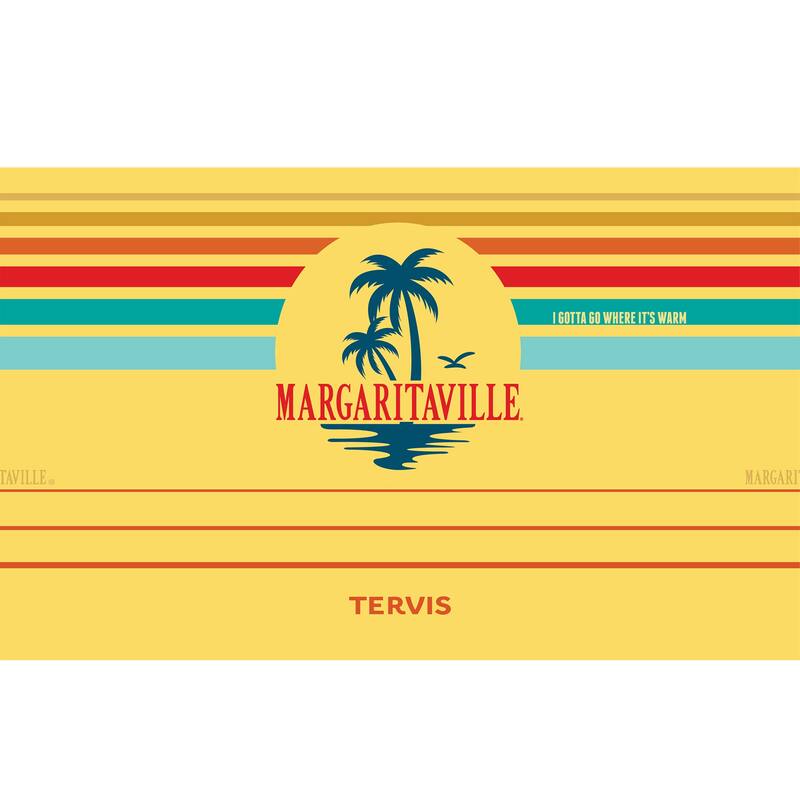 Tervis Traveler Margaritaville Gotta Go Palm Triple Walled Insulated Travel Tumbler, Stainless Steel