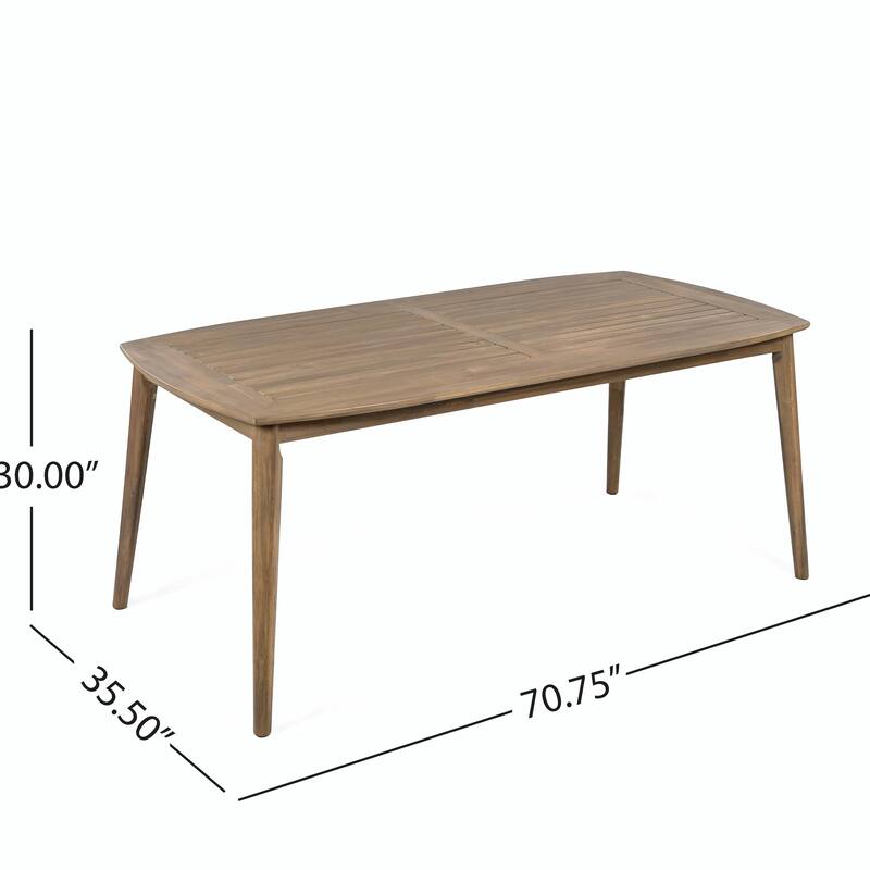 8-Seater Acacia Wood Dining Table with Heavy-Duty Frame