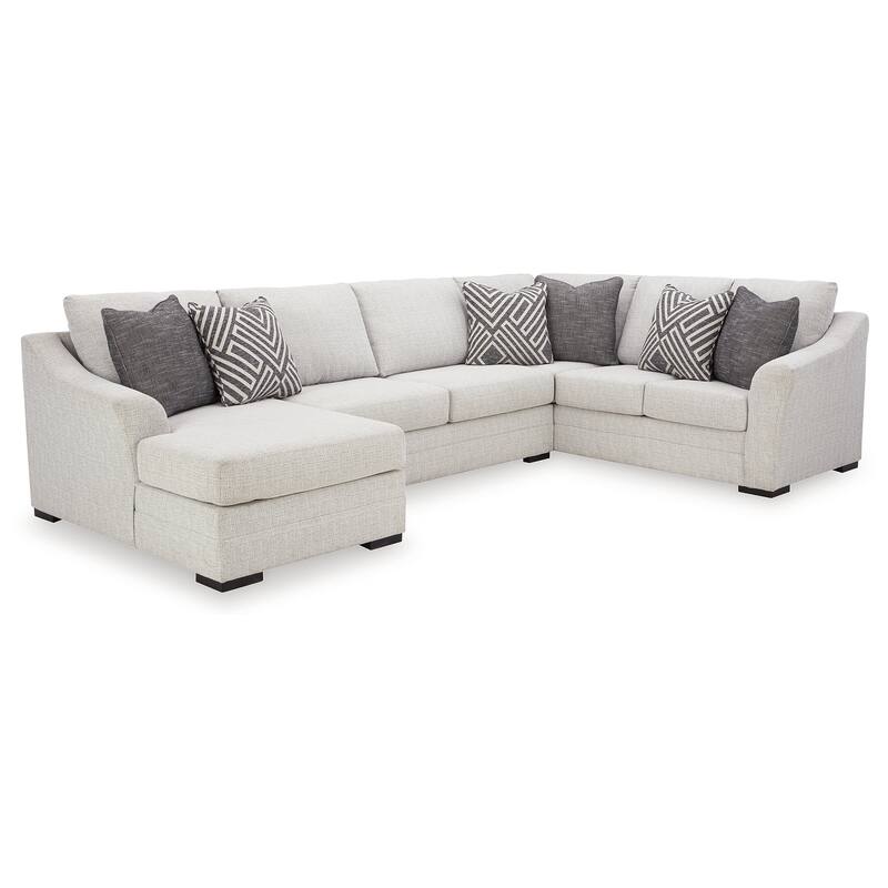 Signature Design by Ashley Koralynn Beige 3-Piece Sectional with Chaise