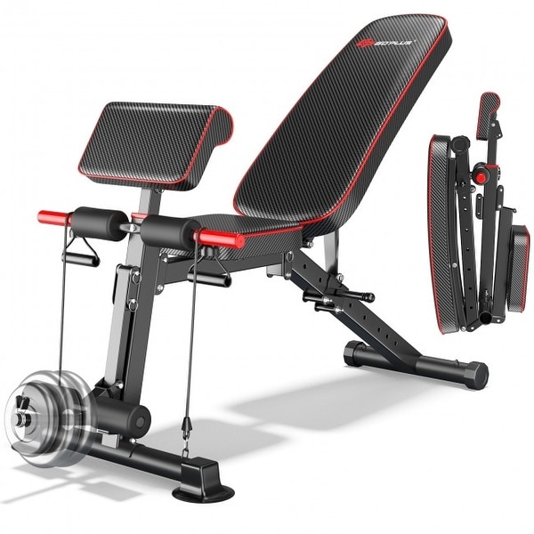 Folding home 2025 gym bench