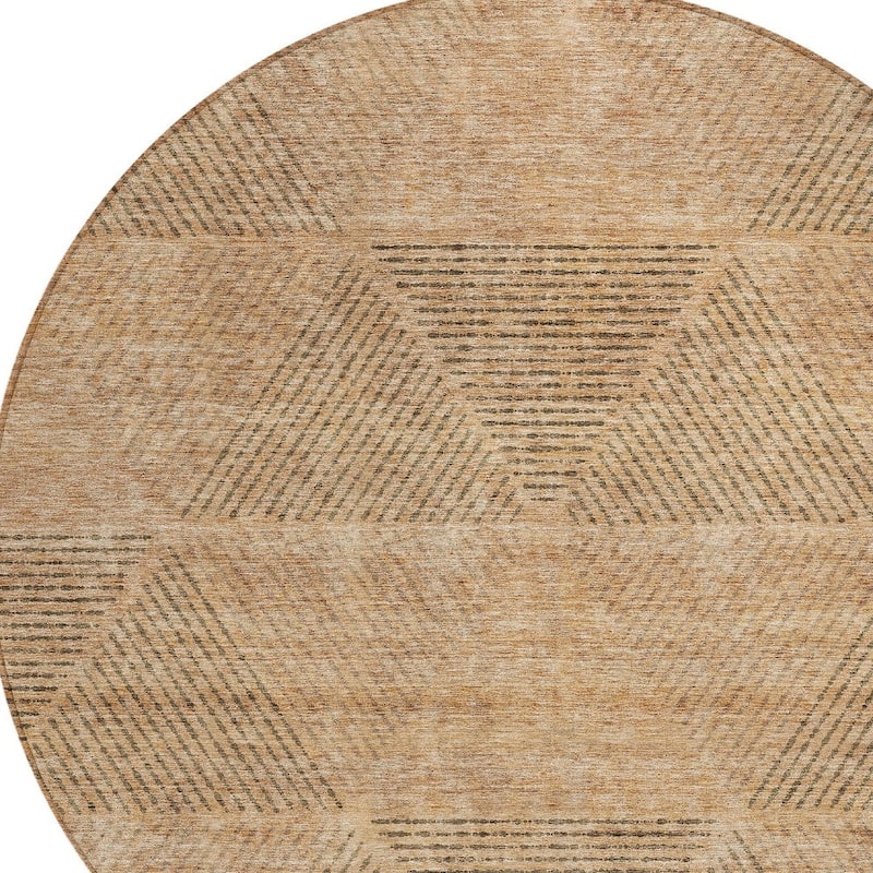 HomeRoots Geometric Transitional Rectangle Outdoor Rug