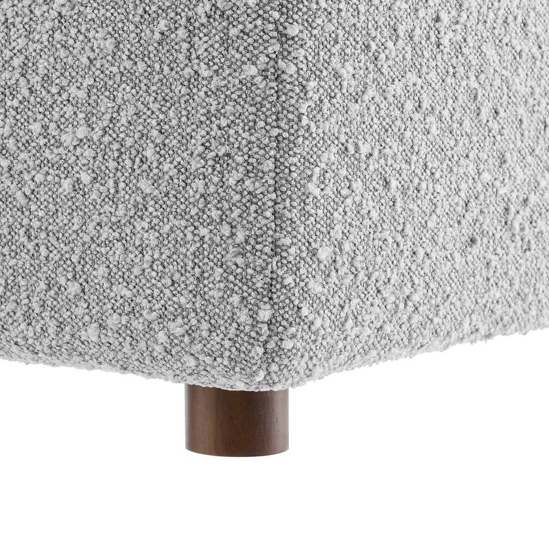 Commix Down Filled Overstuffed Boucle Fabric Armless Chair