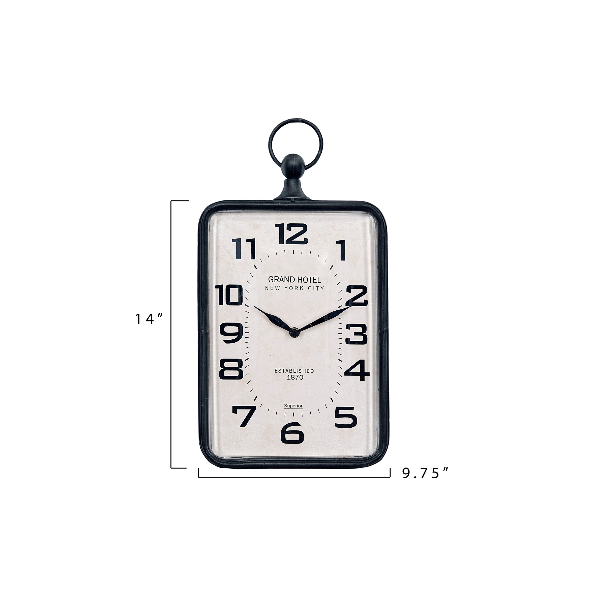 Plutus Brands Trendy Metal Clock with Unique Shade of Red Plutus Brands Trendy Metal Clock with Unique Shade of Red