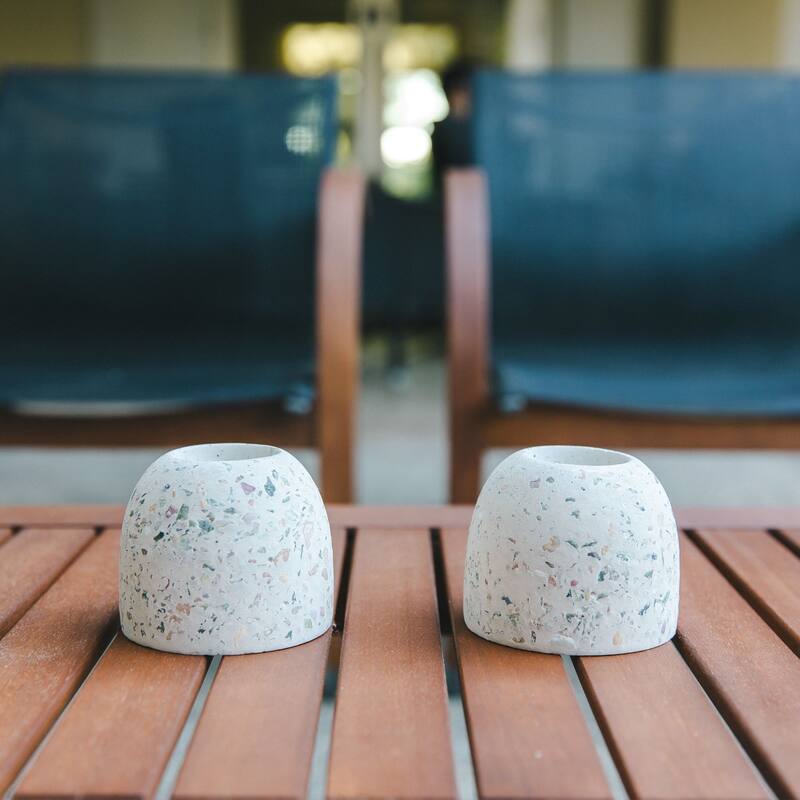 SET OF 2 3.5" Terrazzo Vase