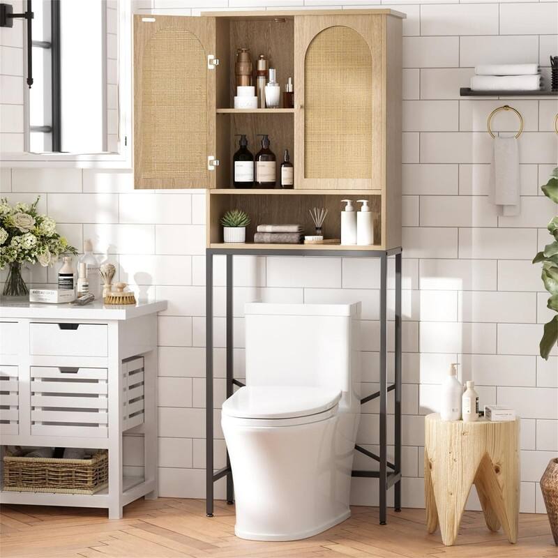 Over The Toilet Storage - 9.8"D x 23.6"W x 68.9"H