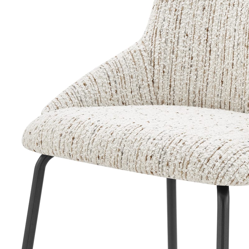 NPD Furniture Katrisa Boucle Dining Side Chair (Set of 2)
