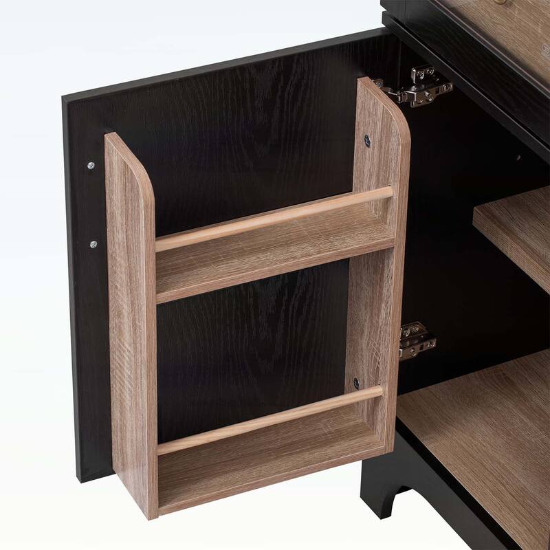 71 Inch Tall Cabinet for Versatile Storage and Elegant Farmhouse Design