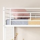 preview thumbnail 13 of 14, Twin Loft Bed with Desk and Storage Wardrobe,Heavy Duty Loft Bed with Stairs,Metal Grid,Twin Size Loft Bed,No Box Spring Needed