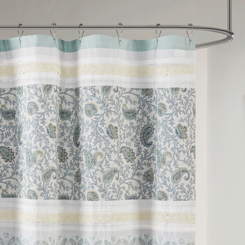 Madison Park Dawn Cotton Shower Curtain
