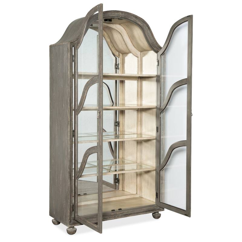 Hooker Furniture Costa 46" Wide European Rustic Luxury Display Cabinet