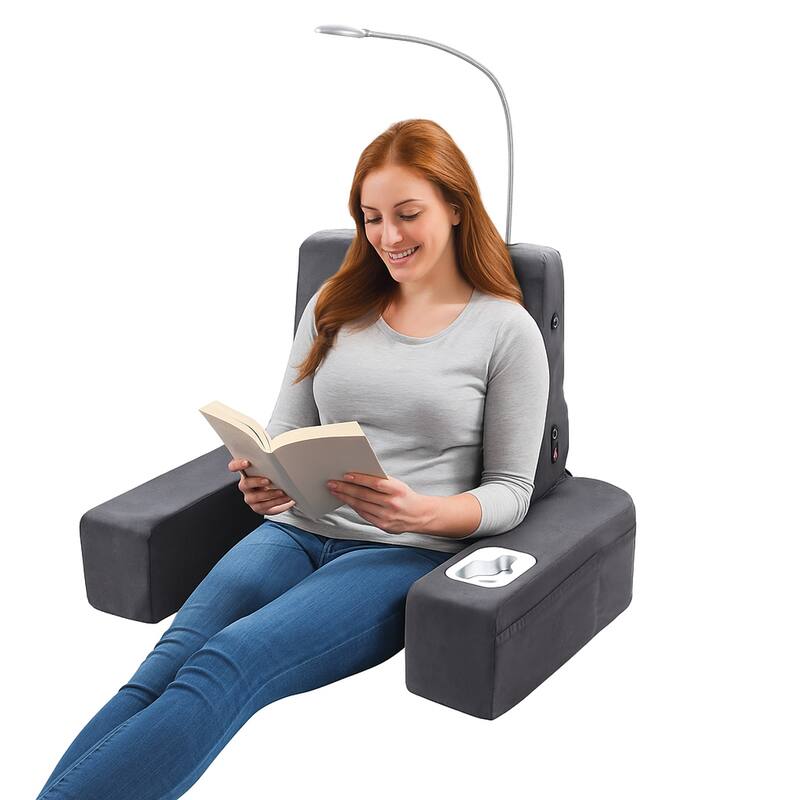Carepeutic Backrest Bed Lounger with Heated Comfort Vibration Massage
