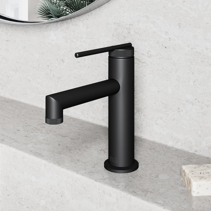 VIGO Sterling 7" H Single Handle Single Hole Bathroom Faucet