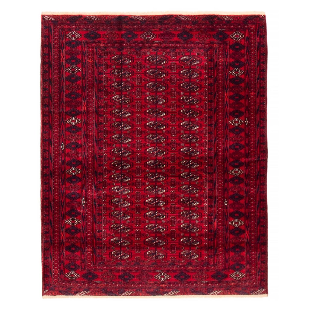 Teimani Red Rug 4'0" x 5'2" - 4'0 x 5'2