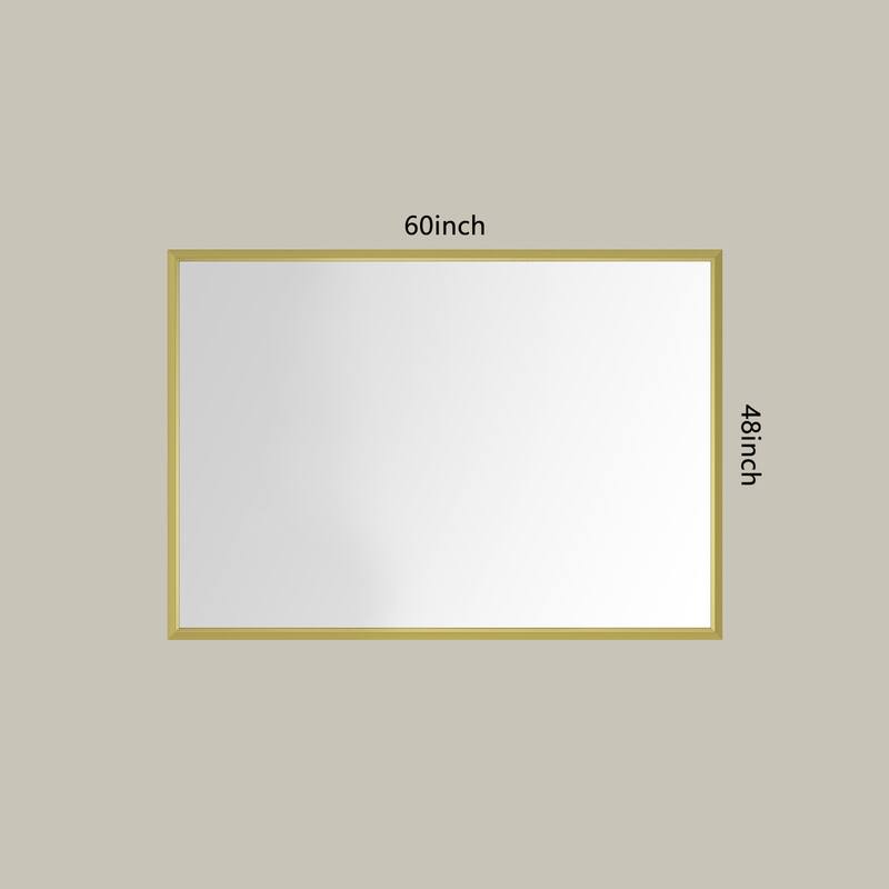 Metal Framed Bathroom Mirror for Wall,Rectangle Bathroom Vanity Mirror ...