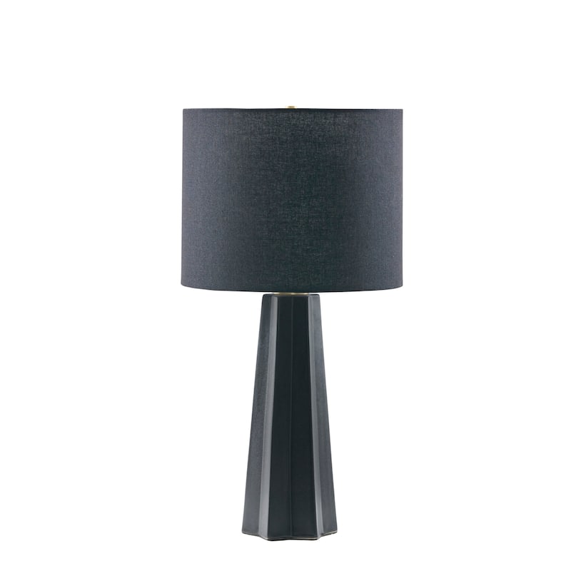 INK+IVY Athena Geometric Ceramic Table Lamp