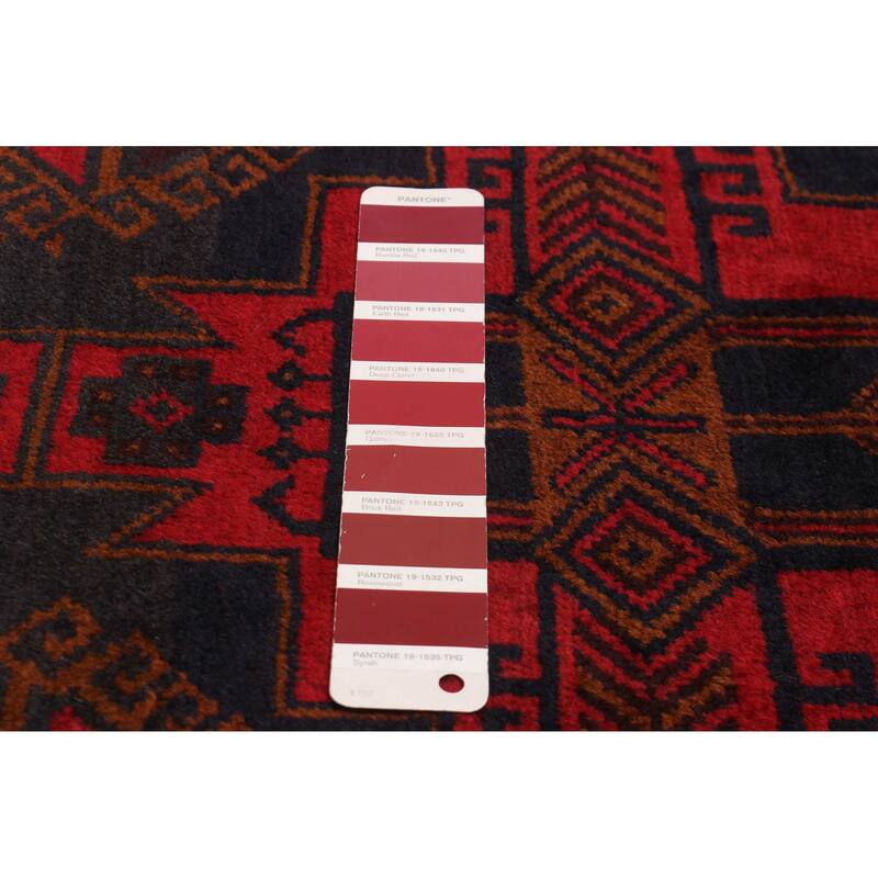 Teimani Red Rug 3'10" x 6'7" - 3'10 x 6'7