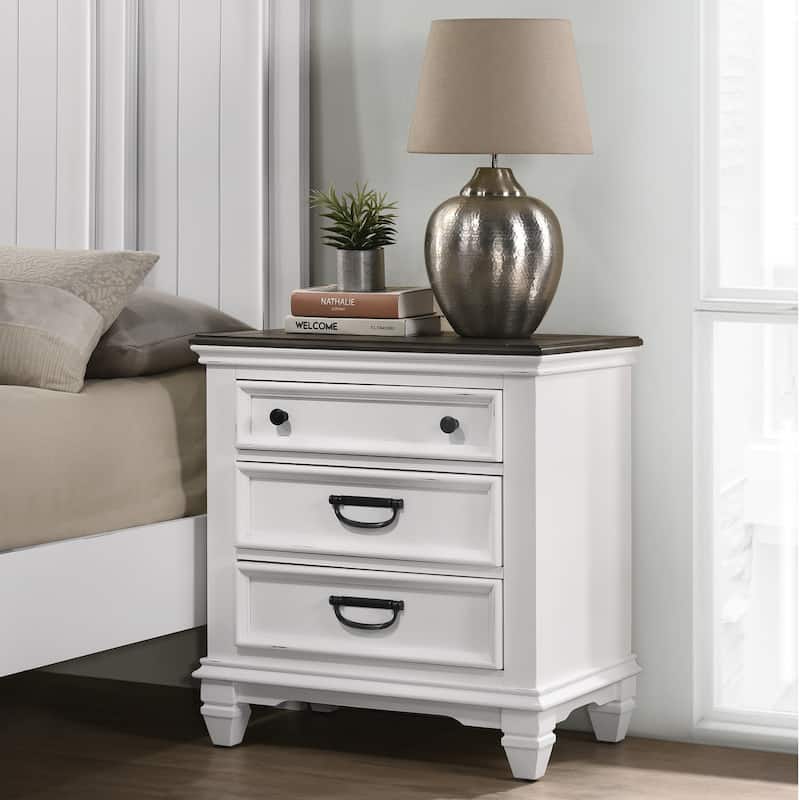 Decorative Cabinet Small Dressing Table Side Table Nightstand - White Gray