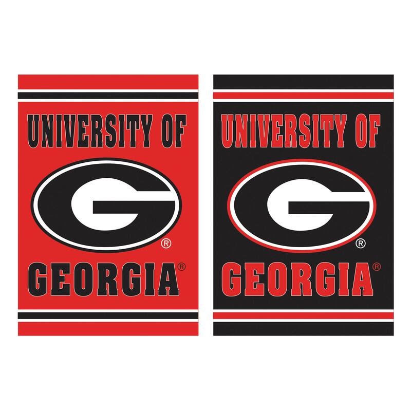 Embossed Suede Flag, House Size, University of Georgia