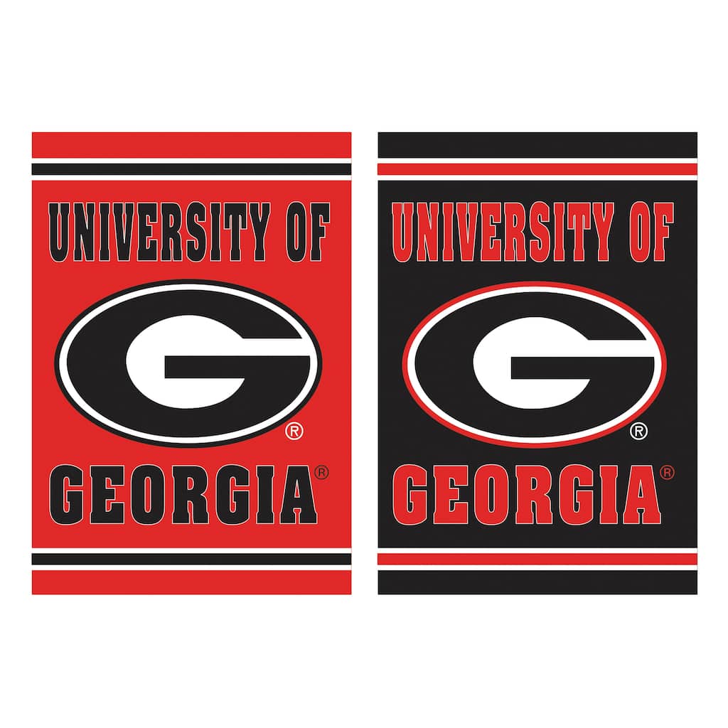 Embossed Suede Flag, House Size, University of Georgia