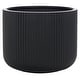 preview thumbnail 17 of 25, SAFAVIEH Outdoor Lucca Cement Ficonstone Planter Pot - 23"W x 23"D x 18"H