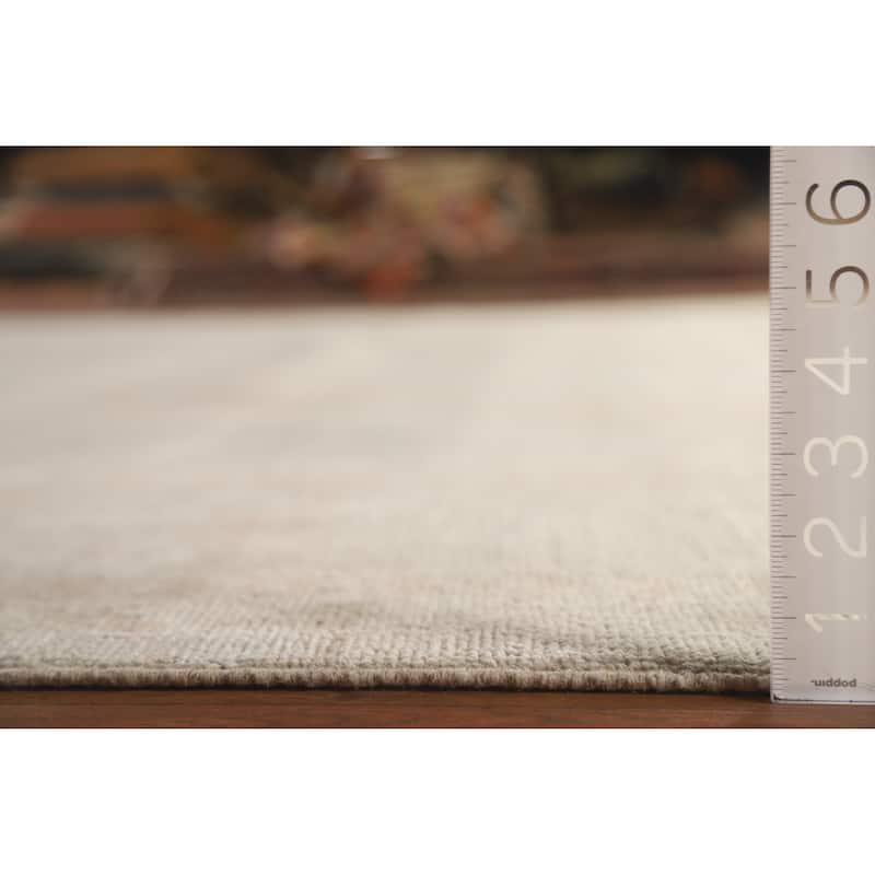 Oushak Turkish Large Area Rug Hand-knotted Wool Carpet - 9'9" x 13'8"